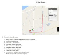 5K Quad Run Course Map